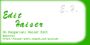 edit haiser business card
